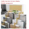 SPXTOM 4 Layer Carpets Display Rack, Iron, Blanket Fabrics Car Mats Display Shelves, Rug Display Stand, for Mat, Scarf, Belts, Carpet, Blanket, Shawl(Gold,65 * 95 * 156cm) view 3