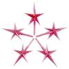 National Artcraft Medium - Aurora - Modern Iridescent Star for Ceramic Christmas Trees - (Pkg/5) view 1