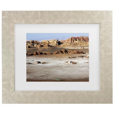 Trademark Fine Art Framed Wall Art - Alessio Trerotoli 'Moon Valley' Wall Decor with Matted Frame