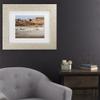 Trademark Fine Art Framed Wall Art - Alessio Trerotoli 'Moon Valley' Wall Decor with Matted Frame view 2