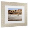Trademark Fine Art Framed Wall Art - Alessio Trerotoli 'Moon Valley' Wall Decor with Matted Frame view 3