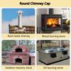 2.95/3.15/4.33/6.3/7.87 in Round Roof Cap, 304 Stainless Steel Fireplace Chimney Cover, Stove Pipe Rain Cap for Outside, Chimney Flue Exhaust Hood with Bird Guard(8 cm-3.15 in) view 2