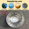 2.95/3.15/4.33/6.3/7.87 in Round Roof Cap, 304 Stainless Steel Fireplace Chimney Cover, Stove Pipe Rain Cap for Outside, Chimney Flue Exhaust Hood with Bird Guard(8 cm-3.15 in) view 4