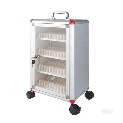 MTNBHH Mobile Phone Locker 48/60/72 Slots with Lock & Wheels - Aluminum Alloy Wall-Mounted Cabinet for School, Office, Classroom Storage(72bits)