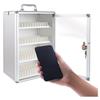 MTNBHH Mobile Phone Locker 48/60/72 Slots with Lock & Wheels - Aluminum Alloy Wall-Mounted Cabinet for School, Office, Classroom Storage(72bits) view 4
