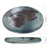 HEBVNJF Seat Cushion Round Pillow Cushion Diving Hippo Floor Cushions for Window Seat Bench Chair Reading Nook view 2
