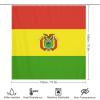 Bolivia Flag Shower Curtain 72x72Inch (183x183cm),Sturdy Wear-Resisting Bathroom Curtain with Hooks, Lightweight Partition Bath Curtain view 2