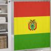 Bolivia Flag Shower Curtain 72x72Inch (183x183cm),Sturdy Wear-Resisting Bathroom Curtain with Hooks, Lightweight Partition Bath Curtain view 3