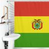 Bolivia Flag Shower Curtain 72x72Inch (183x183cm),Sturdy Wear-Resisting Bathroom Curtain with Hooks, Lightweight Partition Bath Curtain view 4