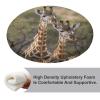 HEBVNJF Seat Cushion Round Pillow Cushion Two Giraffes Floor Cushions for Window Seat Bench Chair Reading Nook view 4
