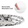 HEBVNJF Seat Cushion Round Pillow Cushion Dachshund Music Notes Floor Cushions for Window Seat Bench Chair Reading Nook view 3