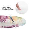 HEBVNJF Seat Cushion Round Pillow Cushion Dragonfly Watercolor Painting Floor Cushions for Window Seat Bench Chair Reading Nook view 3