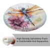 HEBVNJF Seat Cushion Round Pillow Cushion Dragonfly Watercolor Painting Floor Cushions for Window Seat Bench Chair Reading Nook view 4