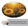 HEBVNJF Seat Cushion Round Pillow Cushion Sunshine Sunflower Field Floor Cushions for Window Seat Bench Chair Reading Nook view 4