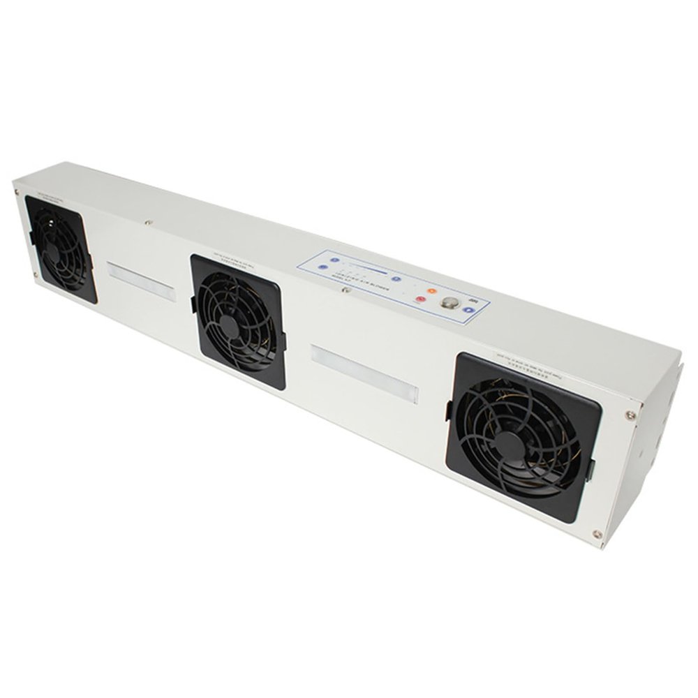 Ionizing Air Blower, Anti Static Ionizer, with 3 Fan, Airflow Area 80cmx60cm, Air Volume 45-330cfm, Effective Dust Removal, for Electronic/Industrial Use