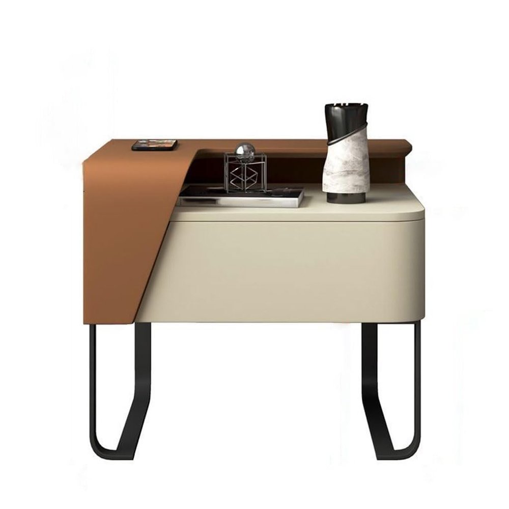 YOUQUEEN Bedside Table Bedroom Nordic Bedside Table Simple Paint Bedside Shelf Living Room Sofa Side Table Balcony Corner Table Side Tables Bedroom