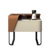 YOUQUEEN Bedside Table Bedroom Nordic Bedside Table Simple Paint Bedside Shelf Living Room Sofa Side Table Balcony Corner Table Side Tables Bedroom view 1