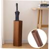 OHPHCALL Wooden Entryway Umbrella Stand for Umbrellas Storage Bucket Sturdy Wooden Rack view 3