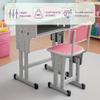 Cantonape Kids Desk and Chair Set for Boys Girl Study Home School, Pink view 2