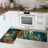 Anti Fatigue Kitchen Rug Sets 2 Piece Nature SceneryNon Slip Kitchen Mats for Floor Cushioned Rugs Waterproof Comfort Standing Mat Runner Palm Leavesfor Home Office,Sink,Laundry40*60+40*120CM view 1