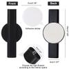 7-Inch Adhesive Wall Flower Tube,Metal Floral Holder Hanging Decoration Sticky Vase,Minimalist Wall-Mounted Open Vase for Flower Display (Black, Large) view 2