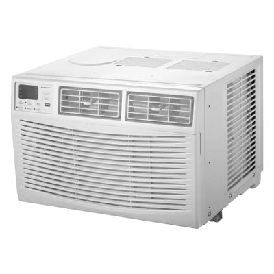 Cool-Living 18,000 BTU Window Mount Room Air Conditioner with Installation Kit and Remote Control, Cools Rooms Up To 1000 Square Feet, White