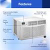 Cool-Living 18,000 BTU Window Mount Room Air Conditioner with Installation Kit and Remote Control, Cools Rooms Up To 1000 Square Feet, White view 3