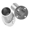 Levemolo 6pcs Closet Rod Holders Angle Flange Supports for Closet Bars and Rustproof Brackets for Corner Wardrobe and Shower Rod Installation view 4