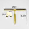 Shower Squeegee 10'' Silicone Scrape Stainless Steel Handle Wiper Bathroom Mirror Glass Car Squeegee,Gold,25 * 16.5cm view 2