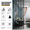 7 Pack Room Divider Partition Post Metal Slats Modern Luxury Partitions Screens Post Floor to Ceiling Privacy Screens Columnar with Adjustable feet for Home(Gold,90cm/35.4in/2.95ft) view 2