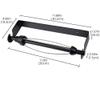 Black Cabinet Punch-Free Kitchen Paper Towel Holder Stainless Steel Damping Paper Towel Holder Wall-Mounted Paper roll Holder,Black,30 * 10.3 * 4cm view 2