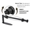 Black Cabinet Punch-Free Kitchen Paper Towel Holder Stainless Steel Damping Paper Towel Holder Wall-Mounted Paper roll Holder,Black,30 * 10.3 * 4cm view 3