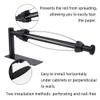 Black Cabinet Punch-Free Kitchen Paper Towel Holder Stainless Steel Damping Paper Towel Holder Wall-Mounted Paper roll Holder,Black,30 * 10.3 * 4cm view 4