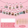 Happy Mother's Day Decorative Banner with Clips - Photo/Money/Card Hanging Banner for Party Wall Decor view 2