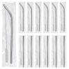 16 Pack 8.5 Inch Reusable Stainless Steel Straws Individually Wrapped,8 Bent + 8 Straight + 16 Cleaning Brushes,Cold Drinking Stainless Steel Straws view 1