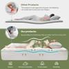 BEDLORE 4 Inch Memory Foam Mattress Topper Full,2-in-1 Dual Layer Design (2" Gel Memory Foam + 2" Plush Pillow Top Cover) Mattress Topper Medium-Firm,Pressure Relief & Back Pain Support(White) view 3
