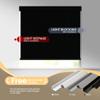 Boolegon Blackout Roller Blinds for Windows, Cordless Roller Shades with Valance (Free Blackout Strip Included), Thermal Insulated Linen Fabric Roll Up Shade for Home Office, Black, 32" W x 60" H view 2