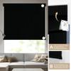 Boolegon Blackout Roller Blinds for Windows, Cordless Roller Shades with Valance (Free Blackout Strip Included), Thermal Insulated Linen Fabric Roll Up Shade for Home Office, Black, 32" W x 60" H view 4
