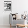 BFADMN Retro Black And White Woman Times Newspaper Canvas Wall Art Trendy Girl Boss Inspirational Quotes Prints Busy Building My Dream Life Poster Hot Girl Wall Decor For Bar Dorm 12x16in Framed view 3