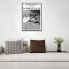 BFADMN Retro Black And White Woman Times Newspaper Canvas Wall Art Trendy Girl Boss Inspirational Quotes Prints Busy Building My Dream Life Poster Hot Girl Wall Decor For Bar Dorm 12x16in Framed view 4