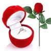 Tbest Red Rose Jewelry Box for Earrings Romantic Gift view 1