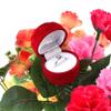 Tbest Red Rose Jewelry Box for Earrings Romantic Gift view 3