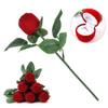 Tbest Red Rose Jewelry Box for Earrings Romantic Gift view 4