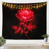 jejeloiu Rose Tapestry Large 59"x82" for Boys Girls Teens Romantic view 1