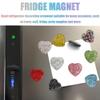 4Pcs Bling Diamond Heart Sparkling Refrigerator Magnet Sparkling Rhinestones Crystals, Cute Love for Kitchen Fridge, Locker, Home Decor Cool Office Decorative Novelty (Yellow) view 3