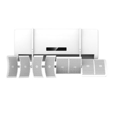 20 x 90cm Adjustable Air Conditioner Deflector, 8-Direction Windshield Baffle with Optional Air Filter, Anti-Direct Blowing Air Diverter for Wall-Mounted AC Units, Easy Installation(Anion filter)