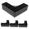 Hoement 12pcs Feet Furniture Legs Bed Riser for Sofa Couch Risers Bed Leg Pads Chair Table for Desk Plastic view 3