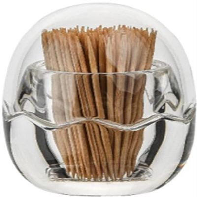 ONwngXW Toothpick Holder, Toothpick Dispenser Thick Acrylic Toothpick Box Transparent Toothpick Bottle Round Square Plastic Toothpick Tube Restaurant Creative Cotton Swab Box(3PCS)