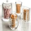 ONwngXW Toothpick Holder, Toothpick Dispenser Thick Acrylic Toothpick Box Transparent Toothpick Bottle Round Square Plastic Toothpick Tube Restaurant Creative Cotton Swab Box(3PCS) view 2