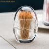ONwngXW Toothpick Holder, Toothpick Dispenser Thick Acrylic Toothpick Box Transparent Toothpick Bottle Round Square Plastic Toothpick Tube Restaurant Creative Cotton Swab Box(3PCS) view 4